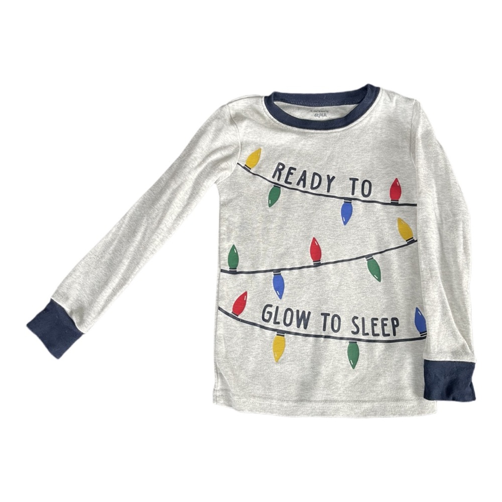 3/10$ Carter’s 4T Pajama Top Long Sleeves Christmas theme